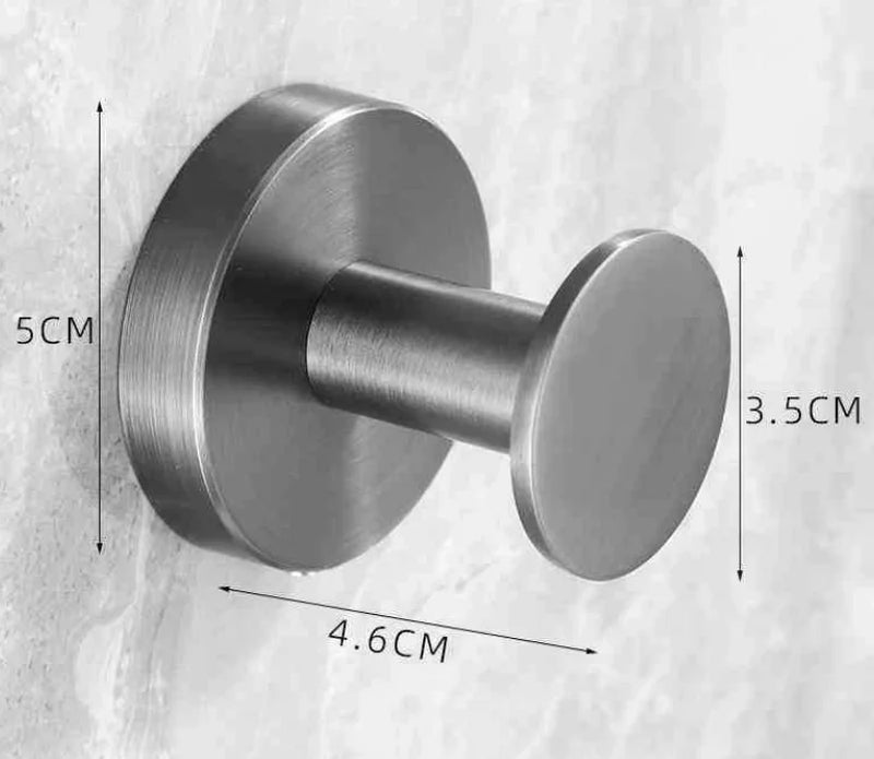 Patère Salle de Bain Murale Inox 304 Gris Anthracite, 9 Modèles