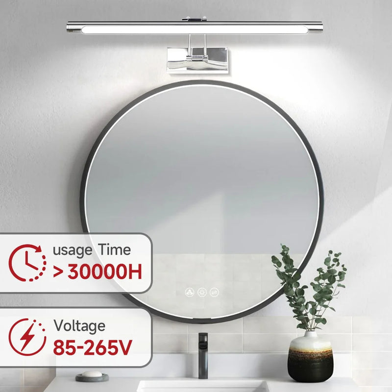 Applique pour Miroir Salle de Bain LED Tricolore 40/50 cm
