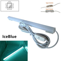 Réglette LED USB Sous Meuble Cuisine avec Interrupteur, 30 ou 50 cm