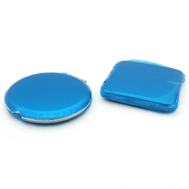 Miroir de Poche Inox 304 Rond ou Carré, Double Face Pliable