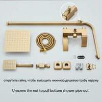 Mitigeur Douche Cascade 3 Voies Bec Pivotant