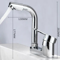 Mitigeur Lavabo Double Trou Chromé Rotatif 360
