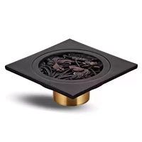 Bonde de Douche Carrée Laiton Multi Finitions 10 à 30 cm