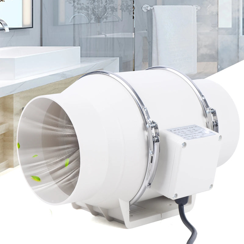 Ventilateur de Conduit Silencieux, 220 à 900 m³/h, Salle de Bain