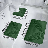 Tapis de Bain Antidérapant Lot de 3 Pièces
