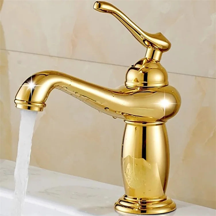 Robinet Lavabo Rétro Laiton Bronze Antique