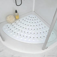 Tapis de Douche d'Angle Antidérapant Ventouses 53cm
