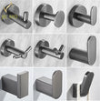 Patère Salle de Bain Murale Inox 304 Gris Anthracite, 9 Modèles