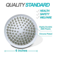 Pommeau de Douche Pluie Rond 15 cm Chromé ou Noir