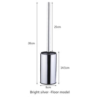 Brosse WC Ronde Inox avec Support, 7 Coloris