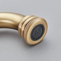 Mitigeur Lavabo Bronze Haut Trou Unique