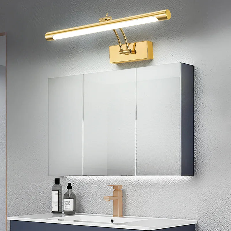 Applique Miroir Salle de Bain Inox Orientable 40 à 70 cm