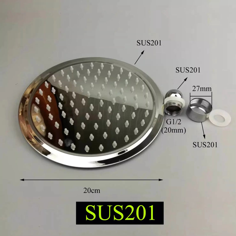 Rotule Orientable et Pommeau de Douche G1/2 à la Pièce, 18 Articles