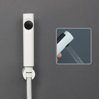 Douchette WC Blanche Pulvérisateur ABS ou Inox avec Flexible et Support Mural