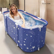 Baignoire Pliable Adulte Grand Format Bleu Étoilé