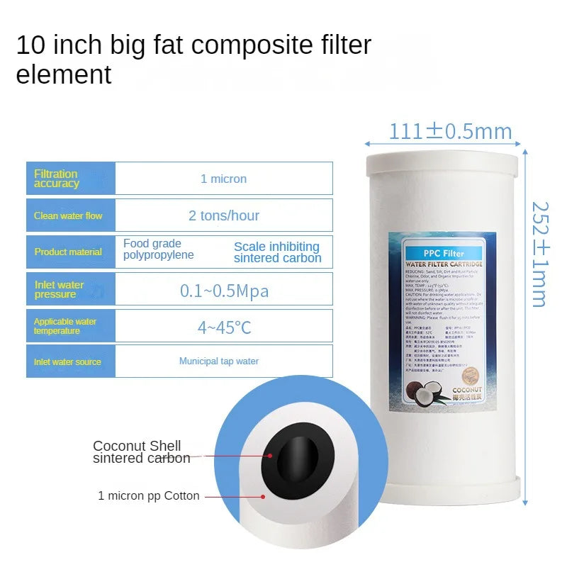 Système de Filtration Toute la Maison, Boîtier 10 ou 20 Pouces