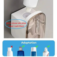 Distributeur de Dentifrice Mural Automatique Porte-Brosse, 1 ou 2 Pièces