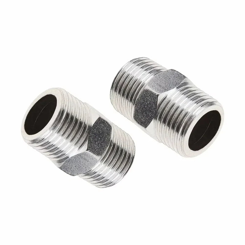 Raccord Rallonge Flexible de Douche Inox 1/2 Pouce Lot de 2