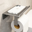 Porte-Papier Toilette Mural avec Tablette en Acier Inoxydable 3 Coloris