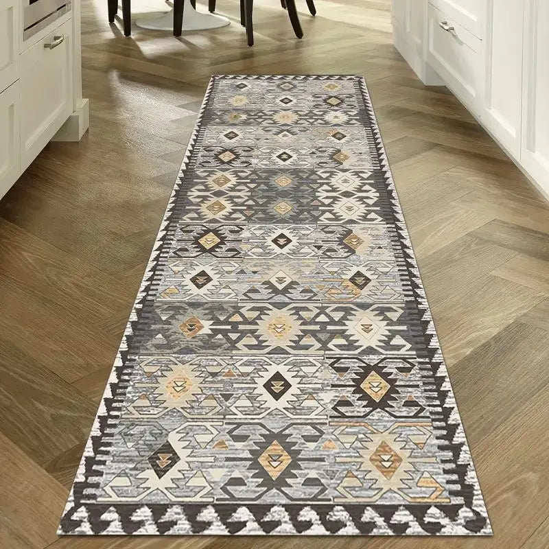 Tapis de Cuisine Long Style Oriental Lavable Antidérapant, 11 Motifs