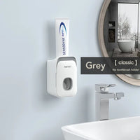 Porte-Brosse Mural Magnétique avec Tiroir et Distributeur de Dentifrice, 2 à 4 Gobelets