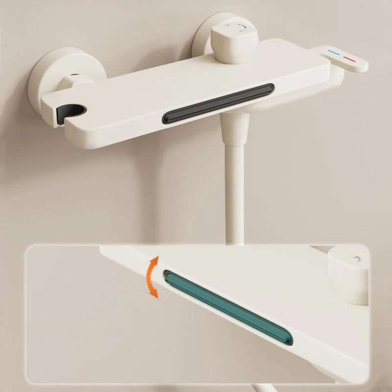 Robinet de Baignoire Cascade avec Douchette Gris Anthracite