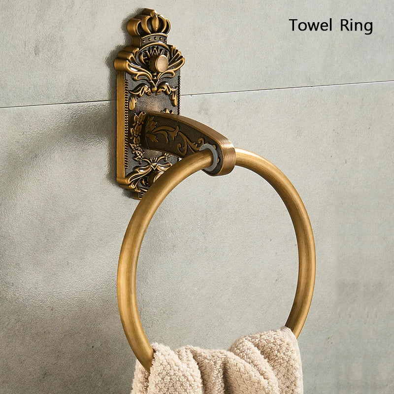 Ensemble d'Accessoires Salle de Bain Rétro Brossé