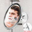 Miroir Anti-Buée Salle de Bain Rond Ventouse Pivotant 360°
