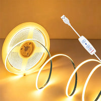 Ruban LED USB COB Variateur Sous Meuble Cuisine 1 à 5 m