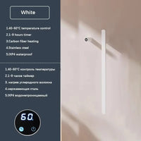 Sèche-Serviette Électrique Mural Vertical 1 à 3 Barres Plates Inox 84 cm