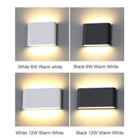 Applique Murale LED Haut et Bas, 6 ou 12 W, 3 Teintes