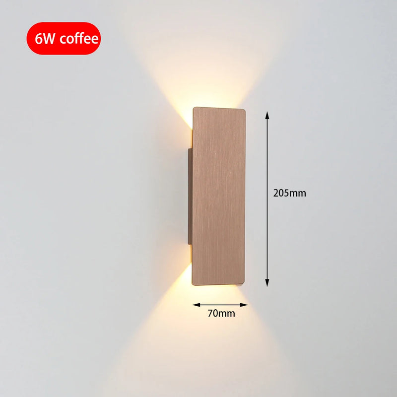 Applique Murale LED Rectangulaire Haut et Bas, Aluminium, 9,8 à 61 cm