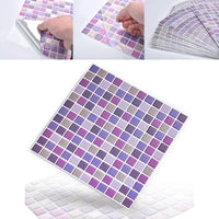Sticker Mosaïque Cristal 3D Adhésif Étanche pour Cuisine