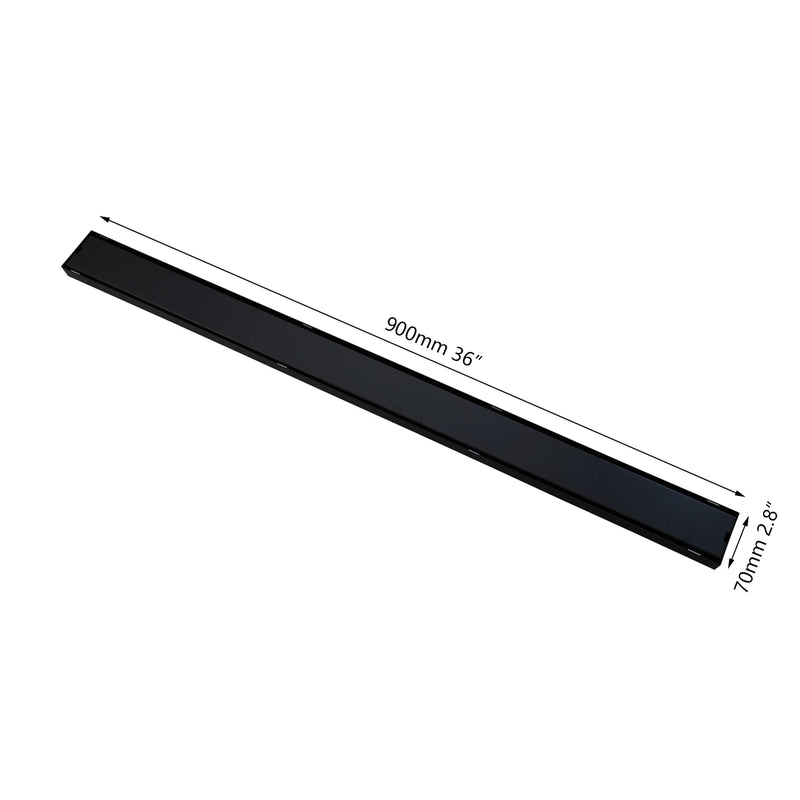 Caniveau de Douche Linéaire Inox Noir Mat, 60 ou 90 cm