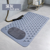 Tapis de Douche Doux Ventouses Trou de Vidange Multicolore