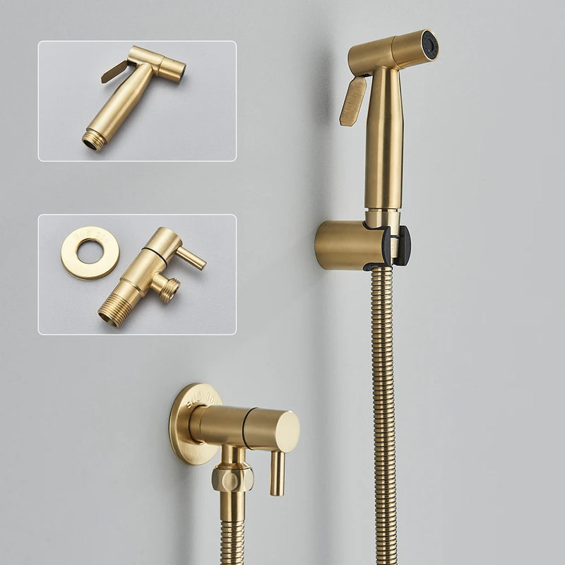 Douchette WC Murale Kit Complet Plusieurs Finitions