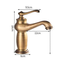 Robinet Lavabo Rétro Laiton Bronze Antique