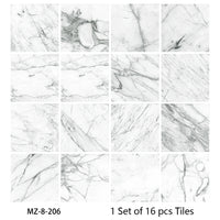 Lot de 16 Stickers Carrelage Adhésifs Motif Aquarelle