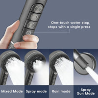 Pommeau de Douche Multifonction 4 Modes avec Filtre