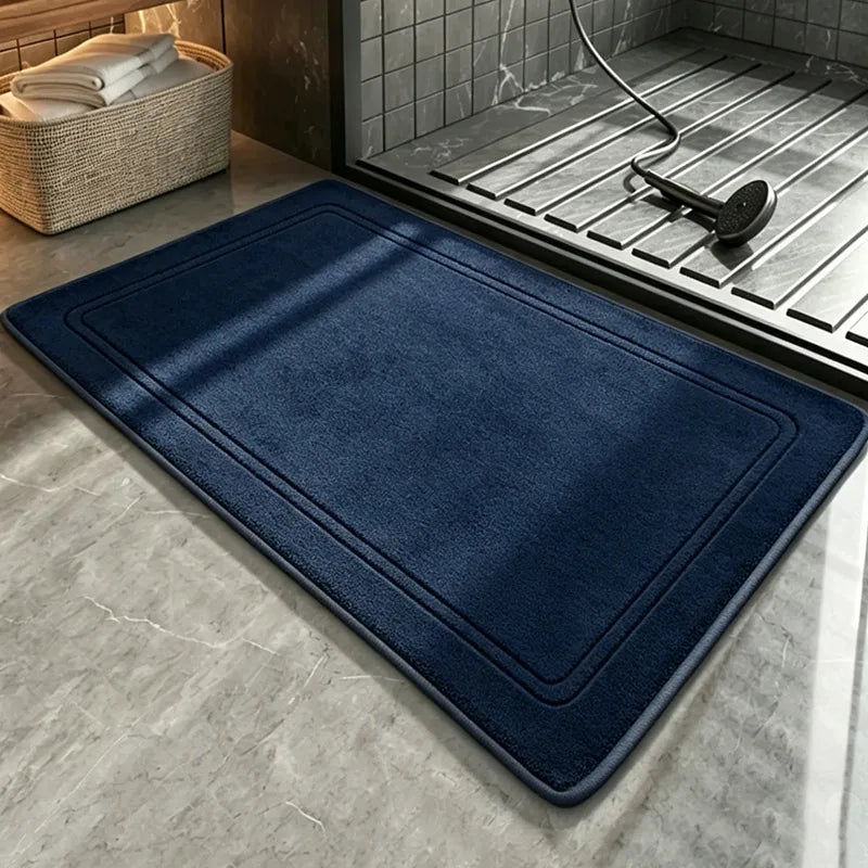 Tapis de Bain Antidérapant à Bordure en Relief, 11 Coloris, 2 Tailles
