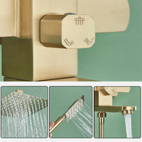 Colonne de Douche Pluie 20 cm, avec Bec Baignoire