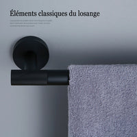 Accessoires Salle de Bain Noir Mat à la Pièce ou en Kit
