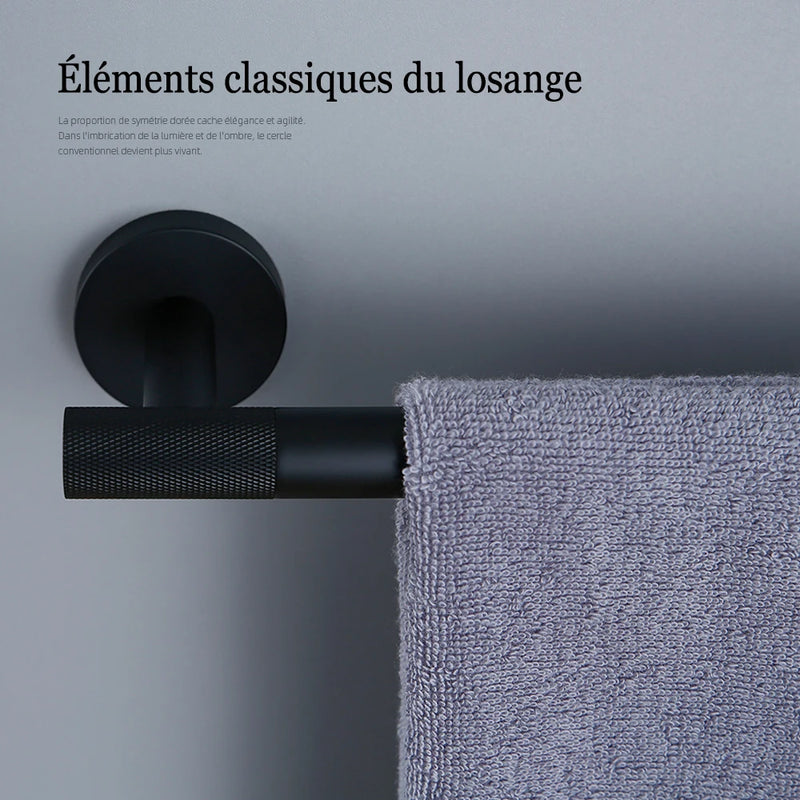 Accessoires Salle de Bain Noir Mat à la Pièce ou en Kit