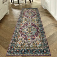 Tapis de Cuisine Long Style Oriental Lavable Antidérapant, 11 Motifs