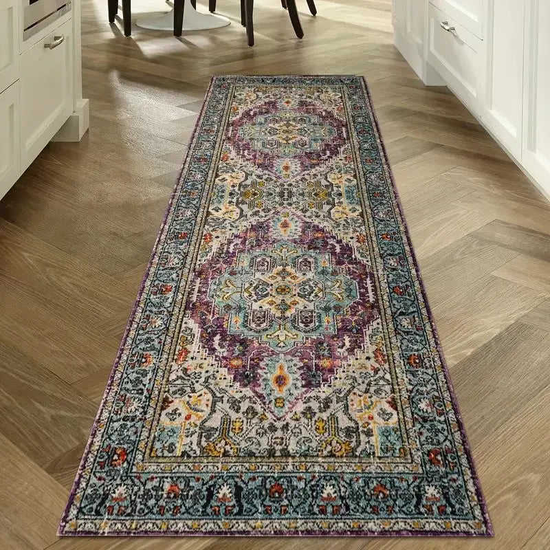 Tapis de Cuisine Long Style Oriental Lavable Antidérapant, 11 Motifs