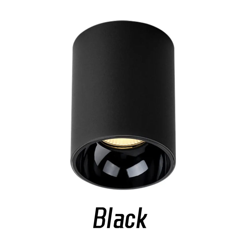 Spot LED Cuisine en Saillie Cylindre COB Anti-Éblouissement Dimmable, 5 à 24 W