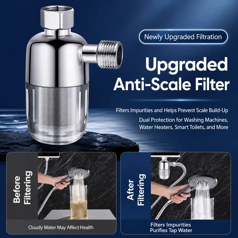 Préfiltre d'Eau 40 Microns Laiton, Maille Inox 316L Lavable, Raccord G 1/2