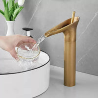 Mitigeur Lavabo Cascade Laiton Bronze Antique