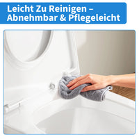 Abattant WC Frein de Chute Forme D ou O, Clipsable, PP Blanc