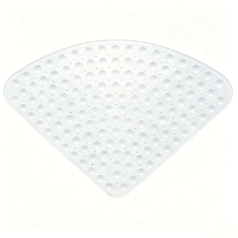 Tapis de Douche d'Angle Antidérapant à Ventouses 53 x 53 cm